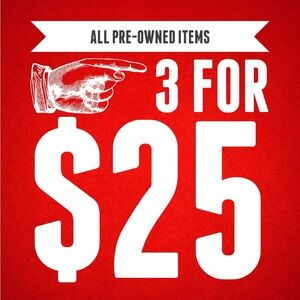 3 for $25 Promotion